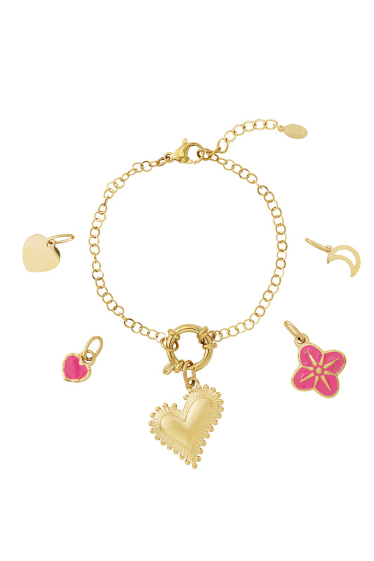 Chunky heart DIY bracelet